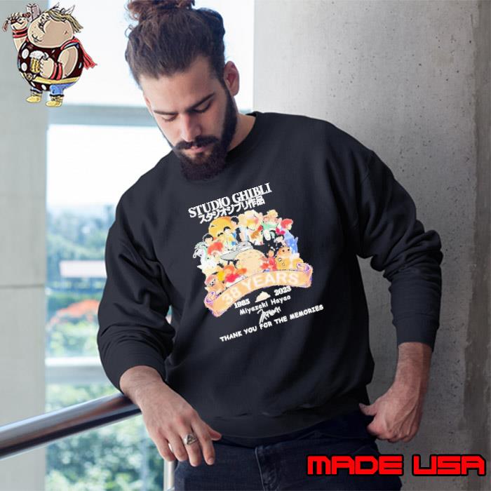 Studio Ghibli 38 Years 1985 – 2023 Miyazaki Hayao Thank You For The Memories Shirt