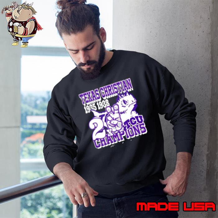 Texas Christian 1935 1938 2x Tcu Champions Graphic shirt