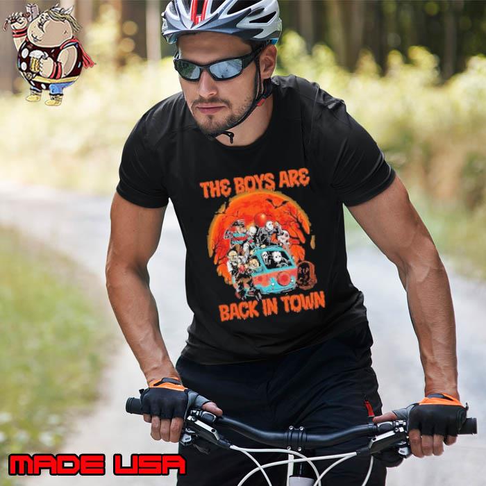The Boys Are Back In Town Horror Movie Blood Moon halloween s Unisex