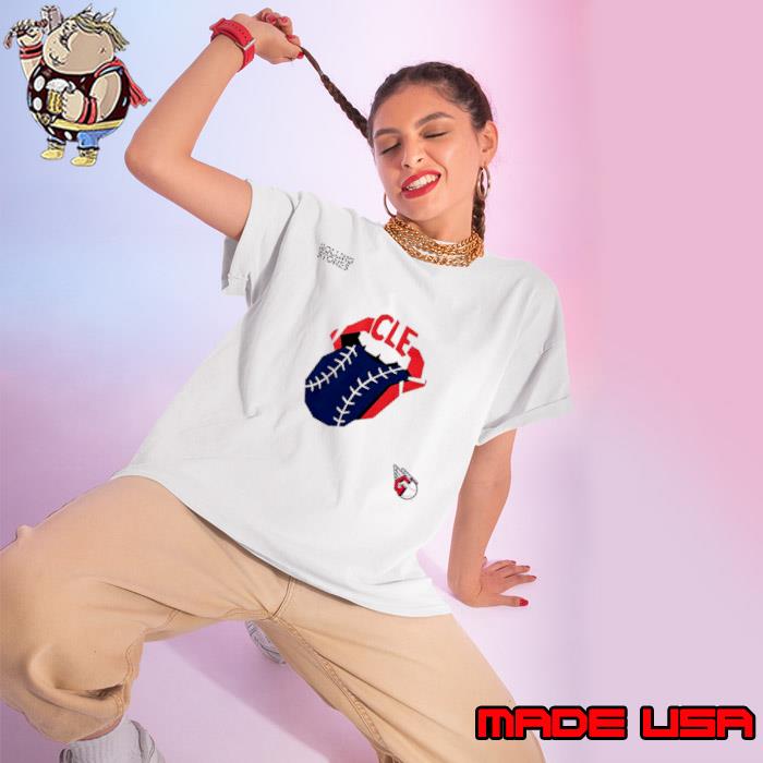 The Rolling Stones x Cleveland Guardians MLB Hackey Diamonds Limited Edition Vinyl Collection Collab Shirt