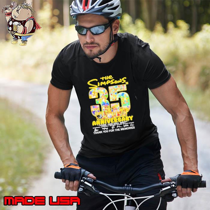 The Simpsons 35th Anniversary 1989 – 2024 Thank You For The Memories Shirt Unisex