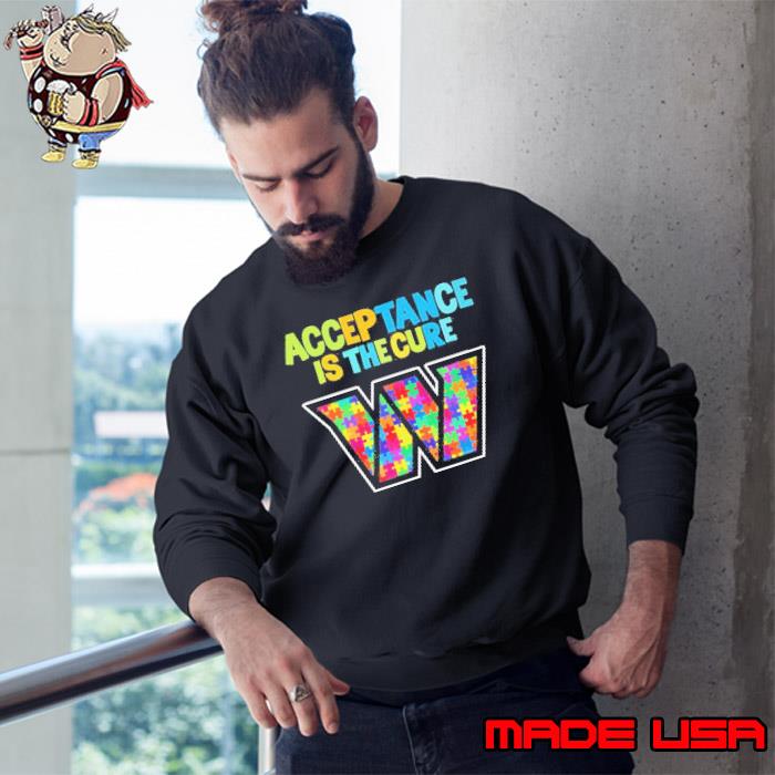 Washington Commanders Autism Awareness Acceptance is The Cure Shirt Sweatshirt