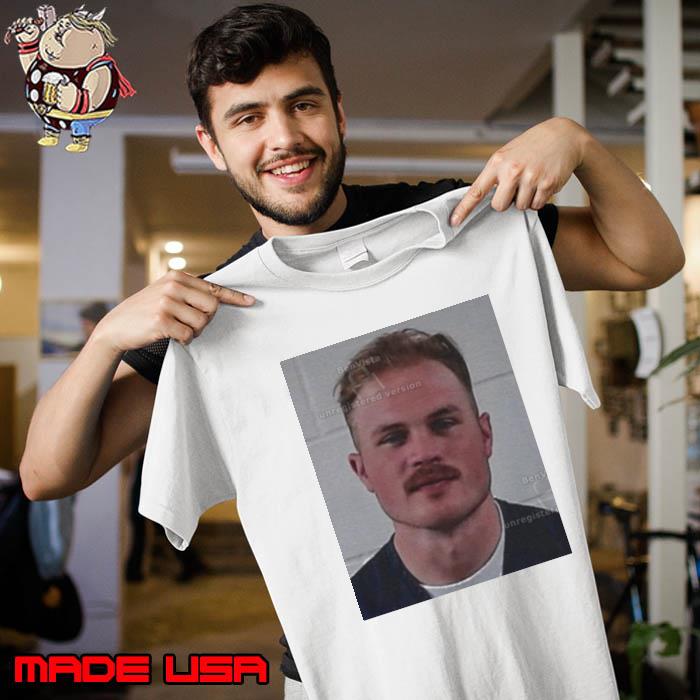 Zach Bryan Mug Shot Picture Shirt Unisex