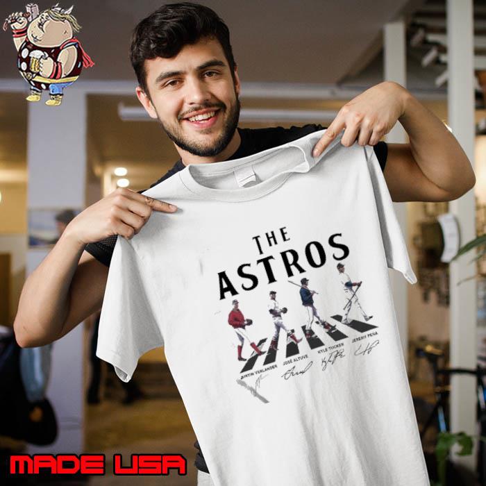 Astros vintage astros walking abbey road signatures baseball shirt, hoodie,  sweatshirt for men and women