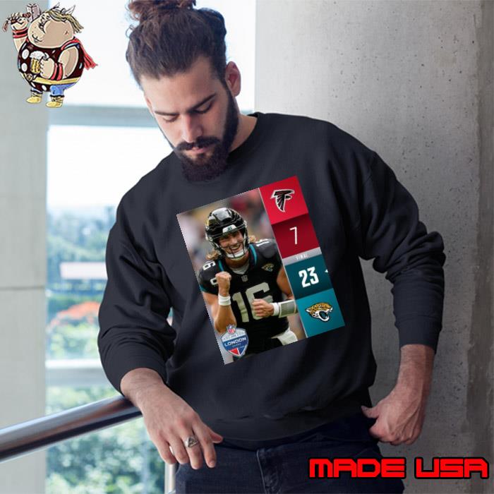 Jacksonville Jaguars 23 7 Atlanta Falcons 2023 London Game Final Score Shirt,  hoodie, sweater, long sleeve and tank top