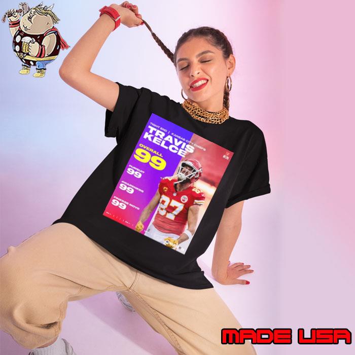 NFL Madden 24 Kansas City Chiefs Congrats on the most 99 club Travis Kelce  poster shirt, hoodie, sweater, long sleeve and tank top