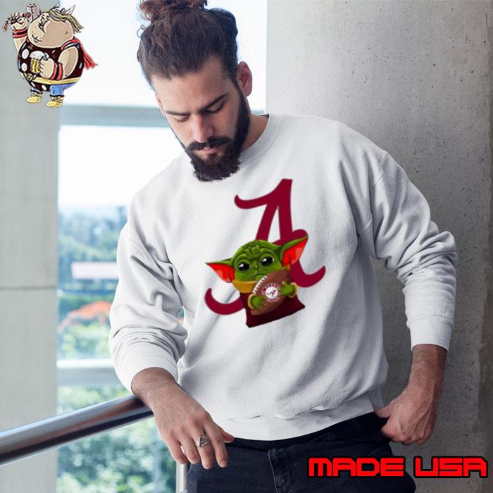 Baby Yoda Hug Atlanta Braves Football Shirt Sweatshirt