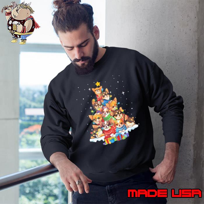 Chihuahua Christmas Tree Lights Merry Xmas s Sweatshirt