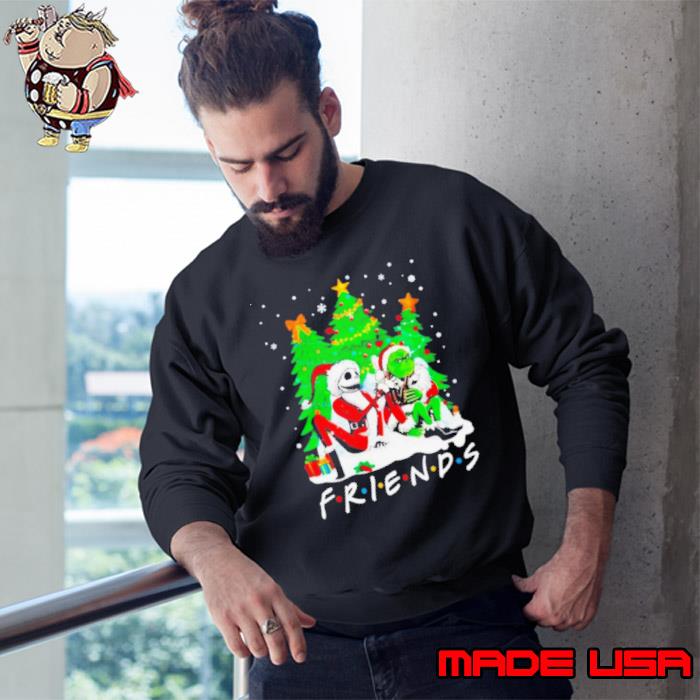 Jack Skellington and Grinch drunk merry Christmas s Sweatshirt