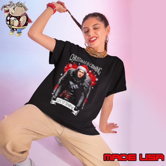 Jon Snow Christmas Is Coming Let It Snow s Ladies tee