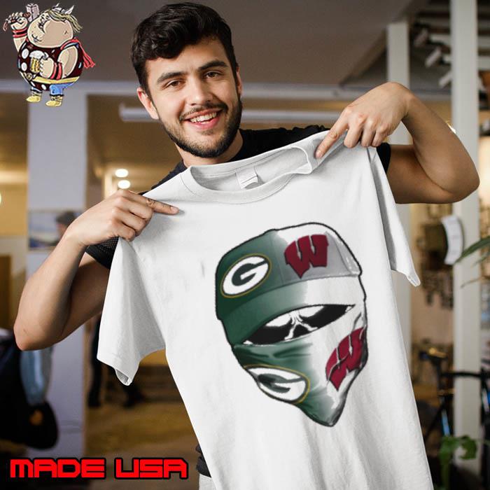 Kull Mask Green Bay Packers And Wisconsin Badgers Shirt Unisex