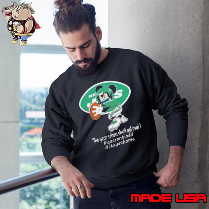 Mickey Mouse x New York Jets The Year When Sh#t Got Real Logo Shirt