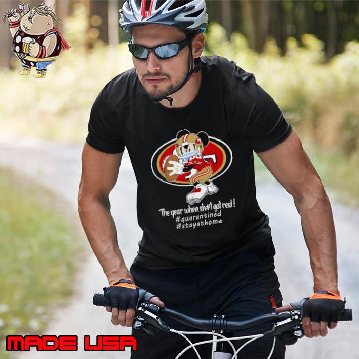 Mickey Mouse x San Francisco 49ers The Year When Sh#t Got Real Logo Shirt Unisex