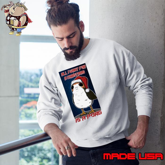 Porg Fan Made Christmas & Prints s Sweatshirt