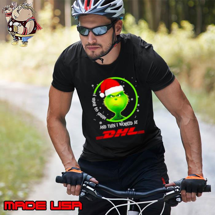 Santa Grinch I Used To Smile And Then I Worked At DHL Christmas Shirt Unisex