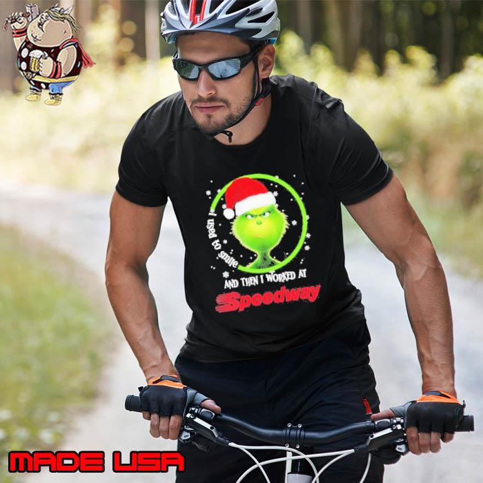 Santa Grinch I Used to Smile and then I Worked at Speedway Merry Christmas 2023 Shirt Unisex