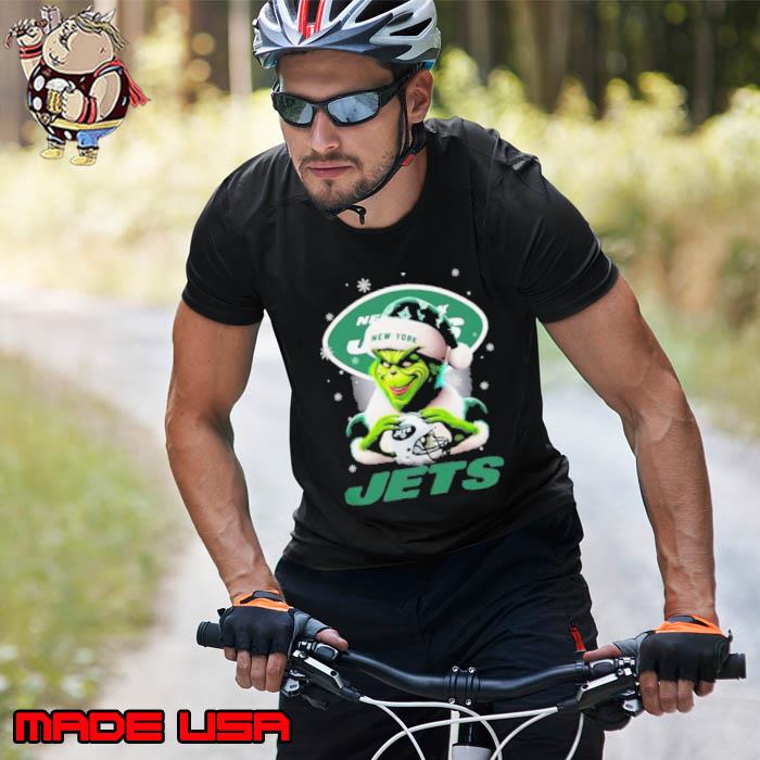 Santa Grinch Love New York Jets Christmas Shirt Unisex