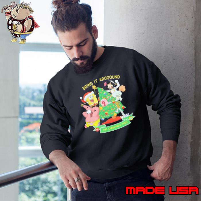 SpongeBob SquarePants Around The Christmas Tree Shirt Sweatshirt
