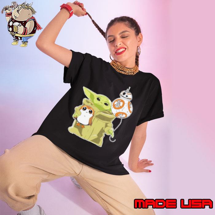 Star Wars Baby Yoda Bb8 And Wampa Shirt