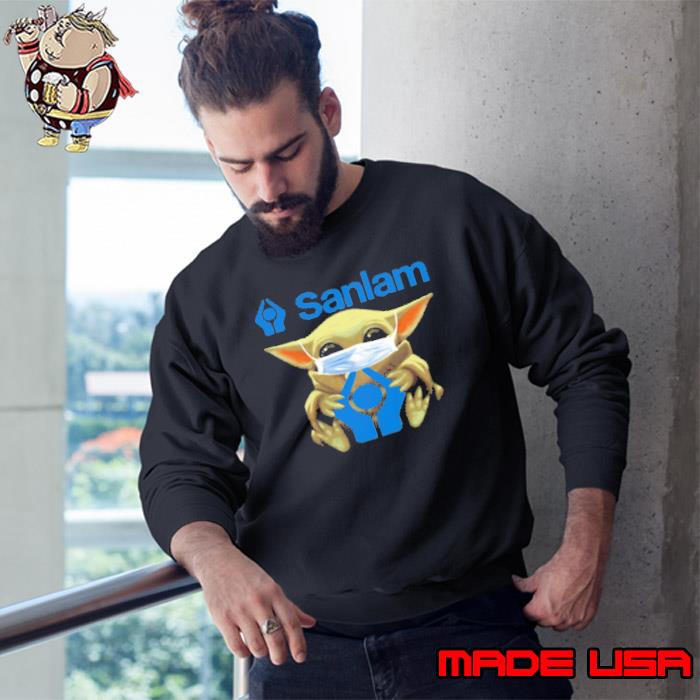 Star Wars Baby Yoda Mask Hug Sanlam Shirt Sweatshirt
