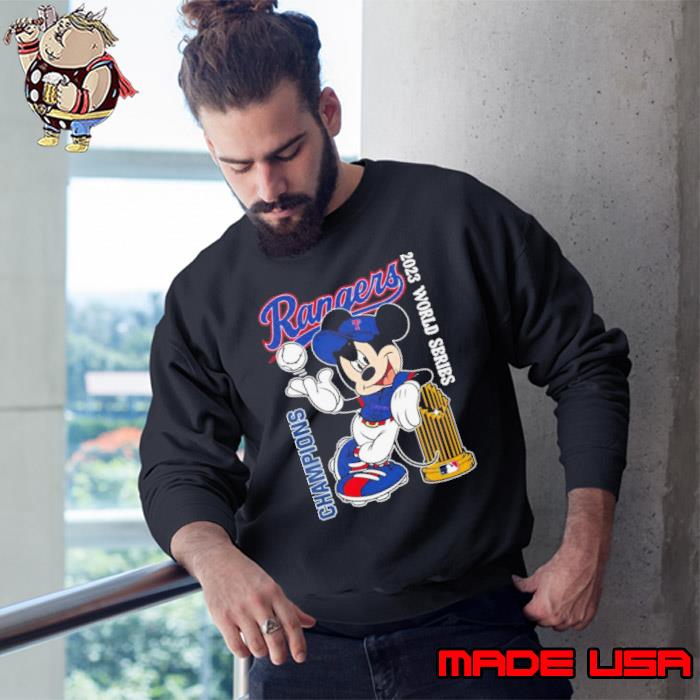 Texas Rangers Mickey Mouse 2023 World Series Champions Shirt