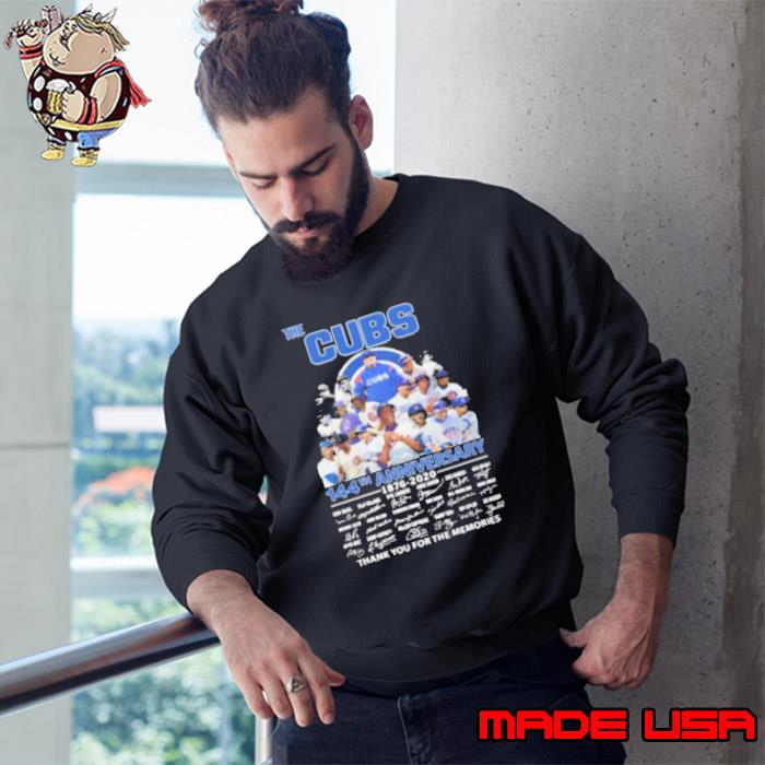 The Chicago Cubs 144Th Anniversary 1876 2020 Thank You For The Memories Signatures Shirt