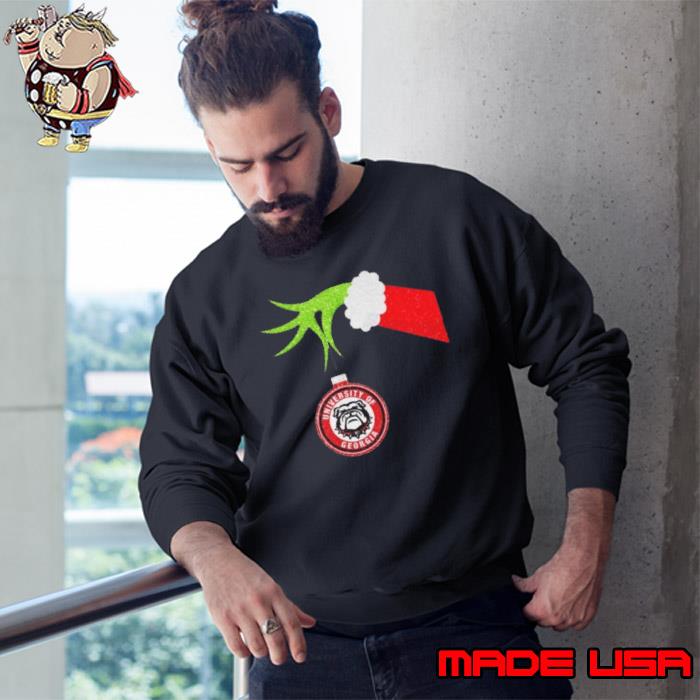 The Grinch Hand Hold University Of Georgia Christmas Shirt