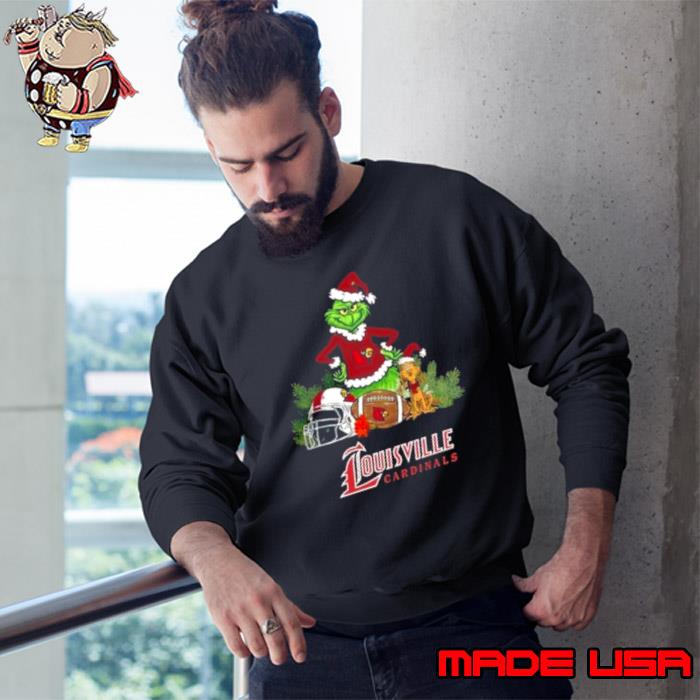 The Grinch Louisville Cardinals Football Christmas 2023 T Shirt