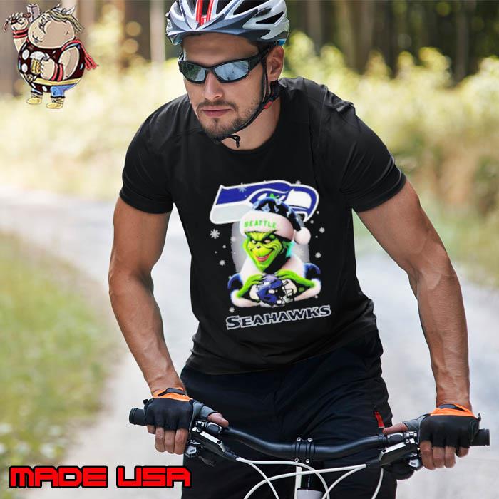 The Santa Grinch Love Seattle Seahawks Merry Christmas Shirt Unisex