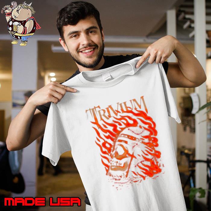Trivium Flaming Skull s Unisex