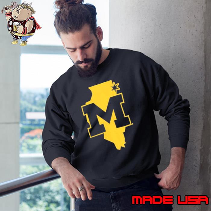University of Michigan M Den Chicago Pop Up shirt