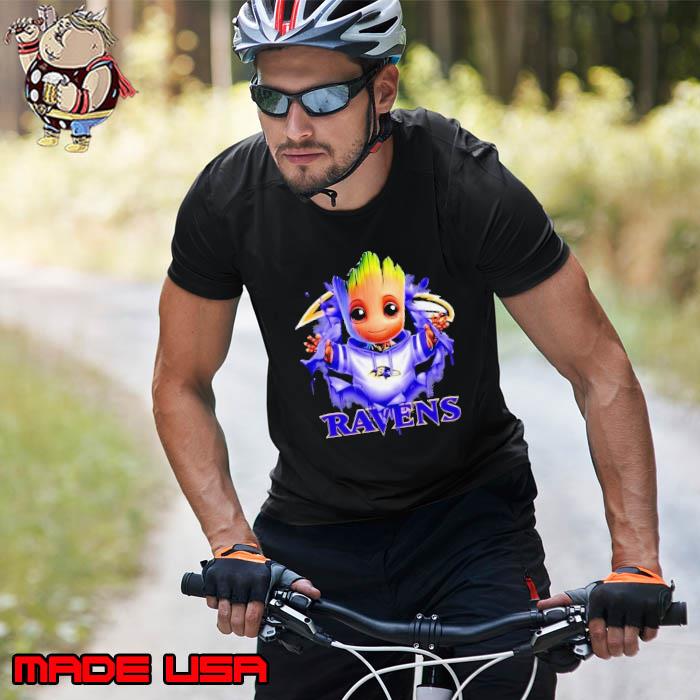 Baby Groot Blood Inside Me Baltimore Ravens 2024 shirt