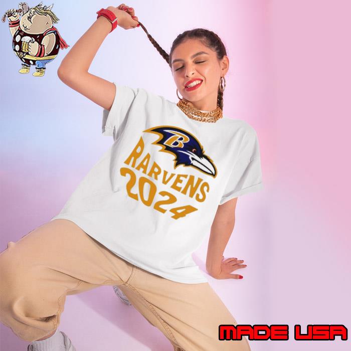 Baltimore Ravens 2024 classic logo s Ladies tee