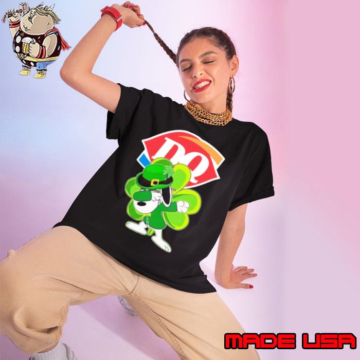 Dairy Queen Symbol St Patricks Snoopy Dabbing shirt
