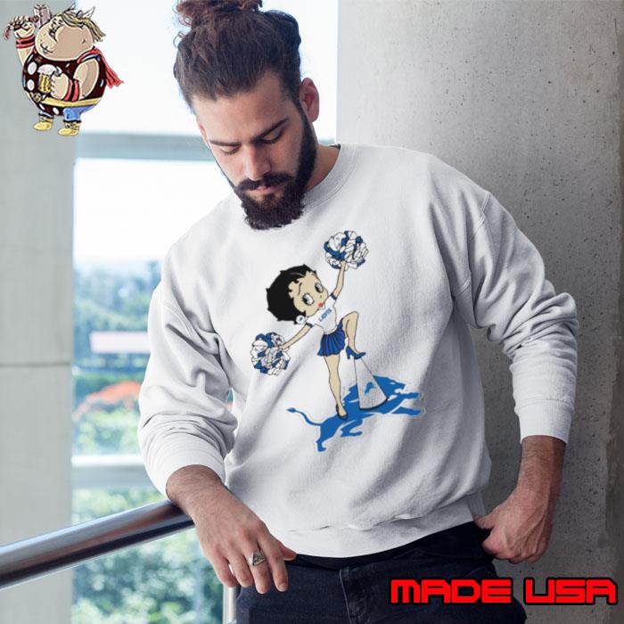 Detroit Lions Fangirl Cheer Betty Boop s Sweatshirt