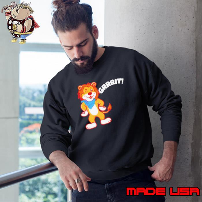 Detroit Lions Grit Mascot Cartoon s Sweatshirt