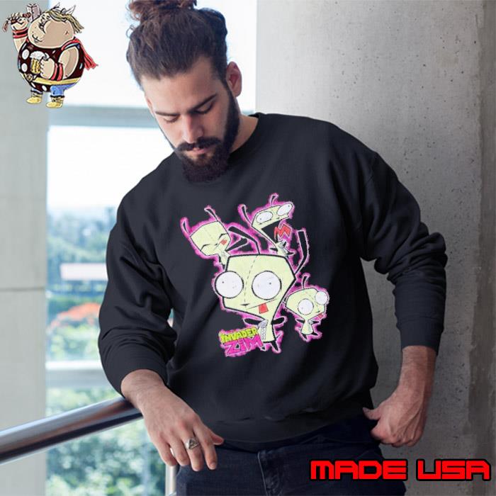 Invader Zim GIR Distressed Collage Shirt Sweatshirt