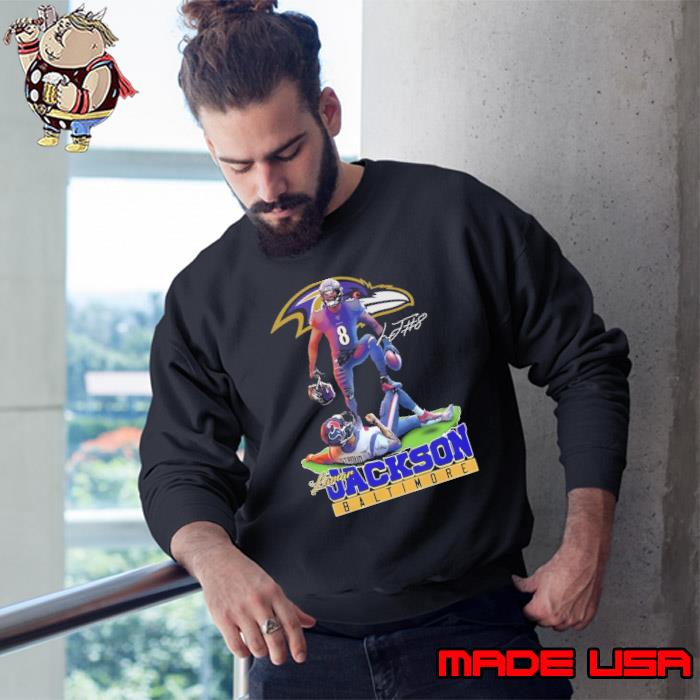 Lamar jackson baltimore signature football shirt