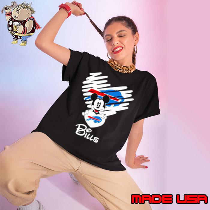 Mickey heart Buffalo Bills s Ladies tee
