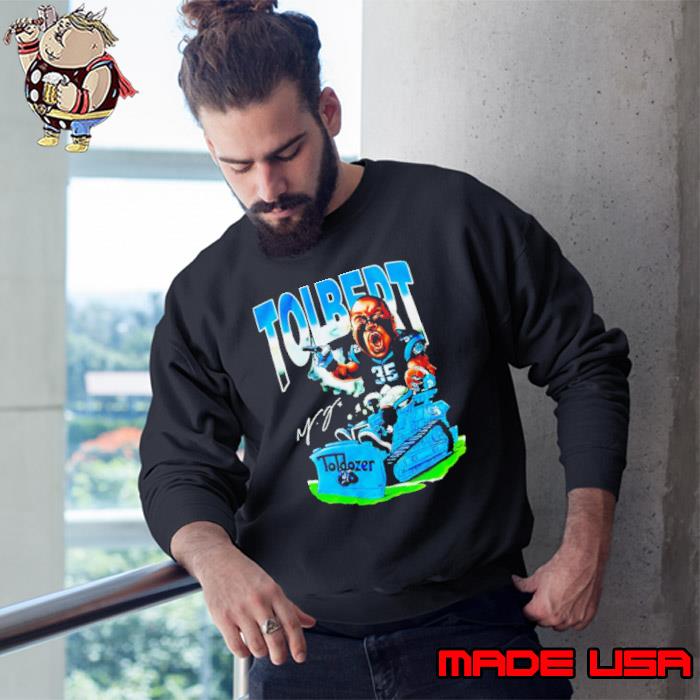 Mike Tolbert player cartoon signature s Sweatshirt