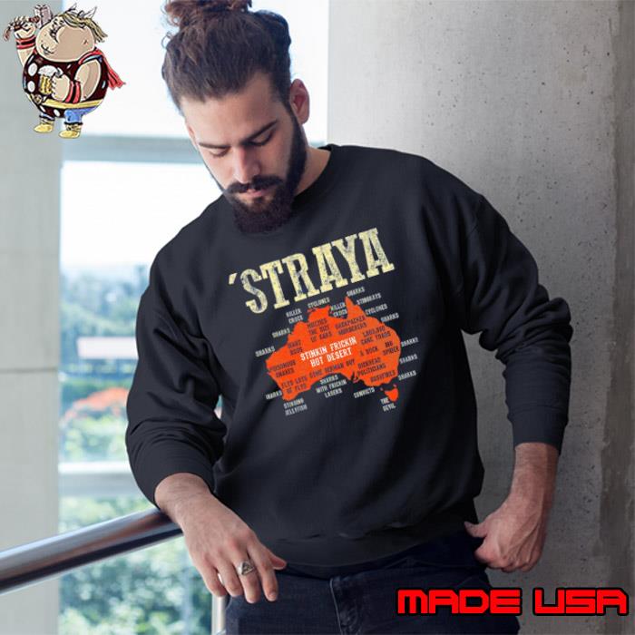Nice vintage Aussie Day Straya Australia Map Outback s Sweatshirt