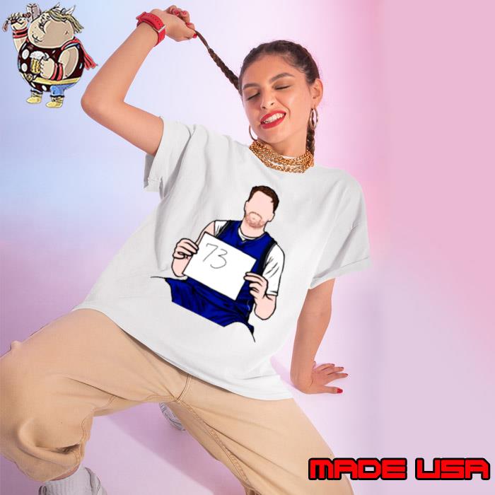 Official luka Doncic 73 points cartoon basketball s Ladies tee