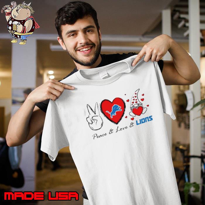 Peace love Lions heart with gnome s Unisex
