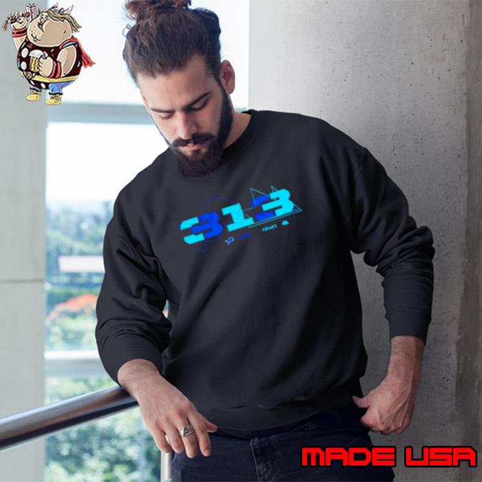 Premium ninja x Detroit Lions 313 logo s Sweatshirt