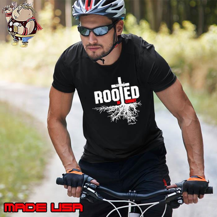 Rooted In Christ Cross Tree s Unisex