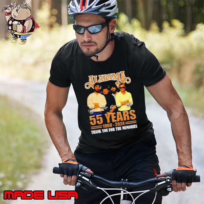 Alabama 55 Years 1969 – 2024 Thank You For The Memories Shirt Unisex