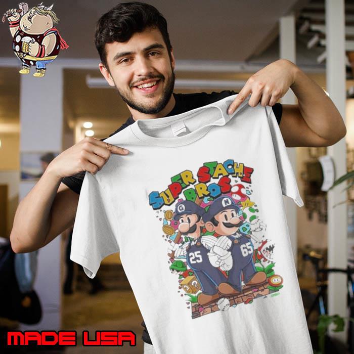 Awesome super Stache Bros Super Mario 2024 s Unisex
