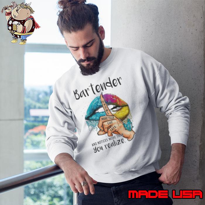 Bartender Notices More Than You Realize Watercolor s Sweatshirt