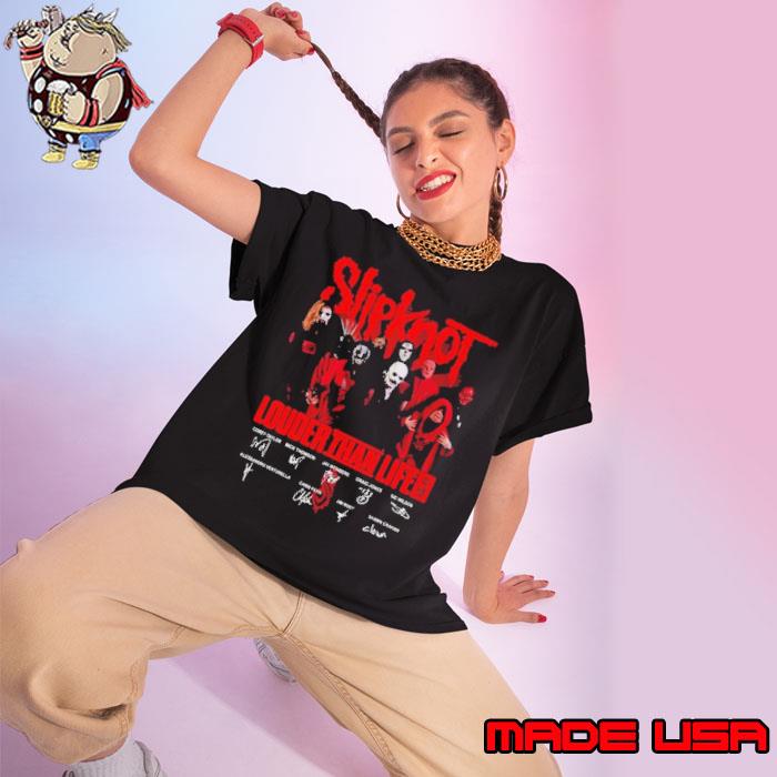 Best slipknot Louder Than Life 2024 Signatures Shirt Ladies tee