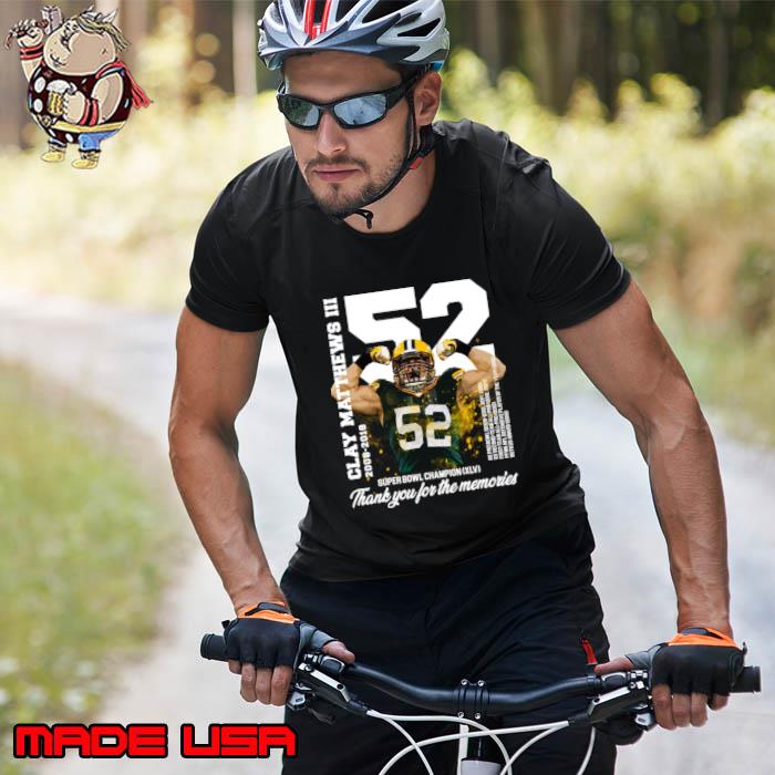 Clay Mathews III Super Bowl Champion Thank You FOr the Memories T-Shirt Unisex